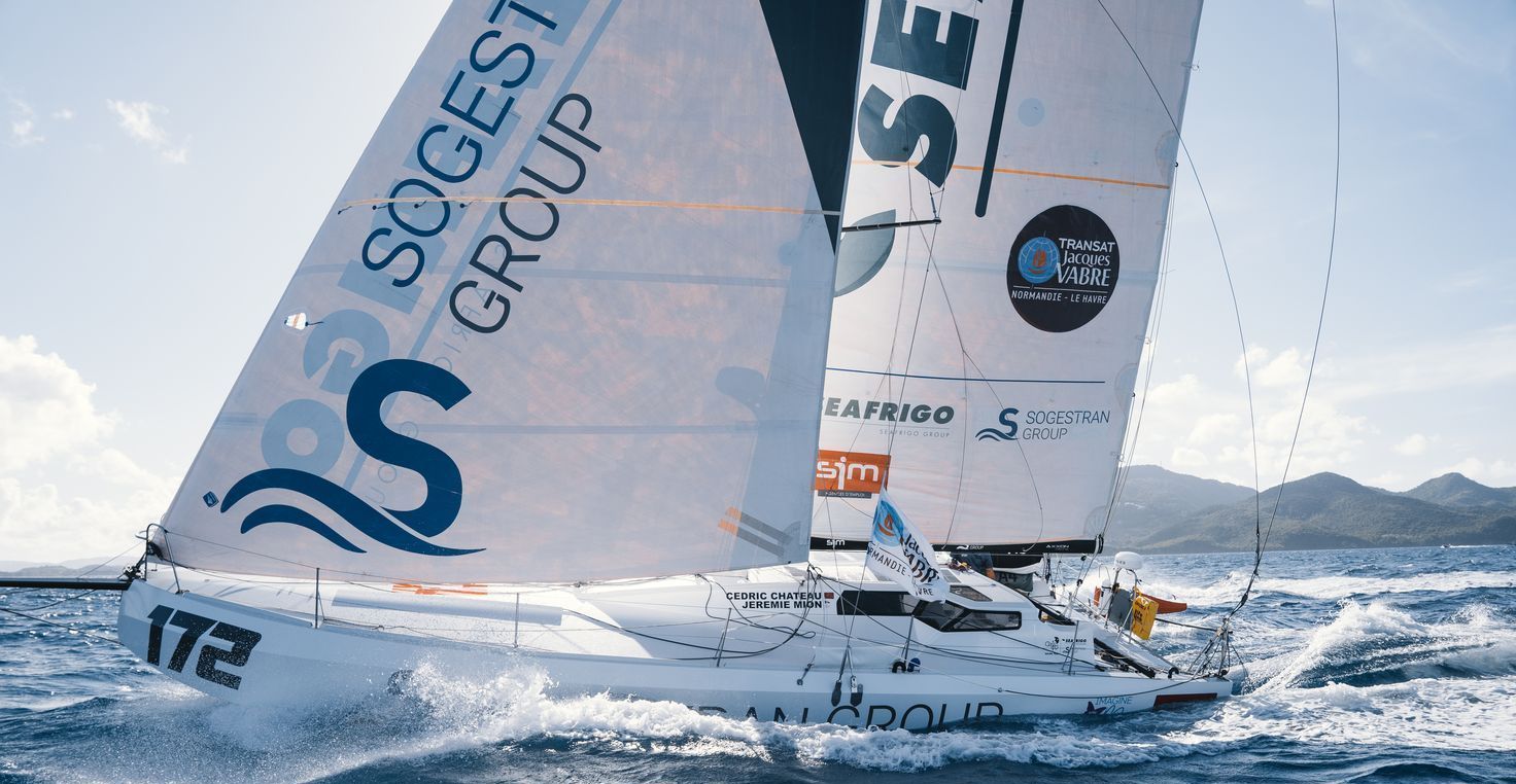 Seafrigo-Sogestran ranks third in the Class40 Transat Jacques Vabre