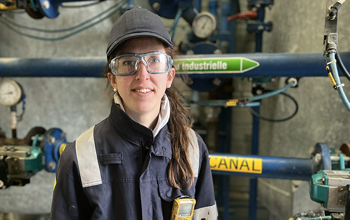 Fanny, technicienne de traitement des eaux